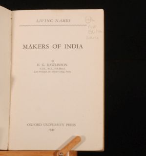1942 Makers of India Ghandi H G Rawlinson First