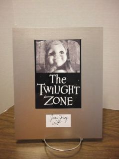 June Foray Autograph Twilight Zone Display Signed Signature COA 