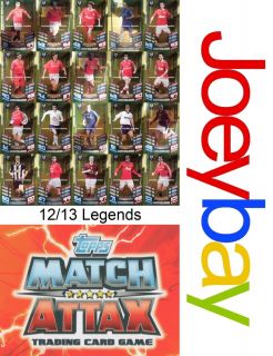 Choose 12 13 Legend 481 501 Match Attax Card 2012 2013 Legends from 