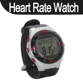 Heart Rate Counter Waterproof Alarm Watch Wristwatch