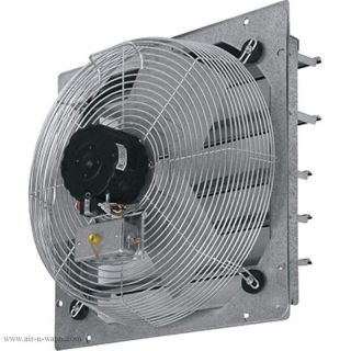   18 Shutter Mounted Direct Drive Exhaust Fan Enclosed Motor New