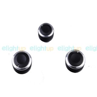 3pcs Aluminum Alloy Air Conditioning Knob Switch Control for Nissan 