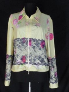 Alberto Makali Cream jacket Roses Lace Design XL