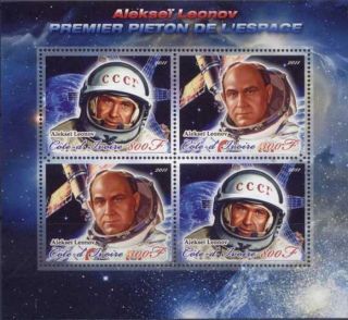   Alexei Leonov. The sheet is Post Office fresh, mint never hinged, and
