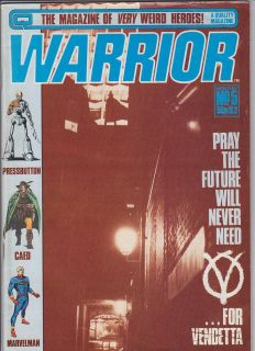   September 1982 Marvelman Miracleman V for Vendetta Alan Moore