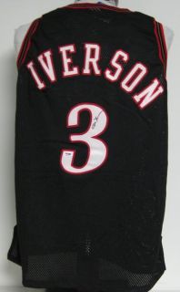 Allen Iverson 76ers Autographed/Signed Authentic Jersey PSA/DNA