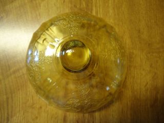 DEPRESSION GLASS MADRID AMBER BUTTER DISH TOP ONLY FEDERAL GLASS CO c 