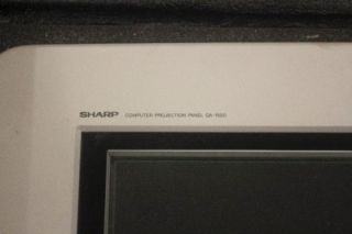 Sharp QA 1650 Computer Projection Panel System Complete Tested 