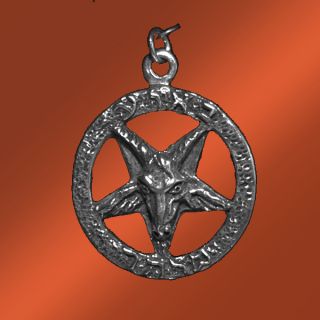 Occult Jewelry Silver Baphomet Pendant Aleister Crowley Magick Oto 