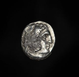    Silver Hercules Drachm Coin of King Alexander the Great of Macedon