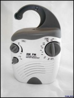 Am FM Shower Radio Water Resistant Battery Operated New