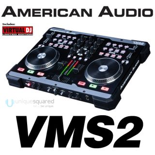 American Audio DJ VMS2 2 Channel DJ USB MIDI Controller w/ Virtual DJ 