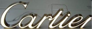 Custom Cursive Writting LED Sign Letters Signage Logo for Necklace 