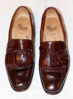 Allen Edmonds 8 1 2 D Mens Alton Brown Leather Kiltie Loafers Slip On 