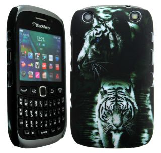 Tiger Hard Shell Back Case Cover Skin for Blackberry Curve 9320 3G 