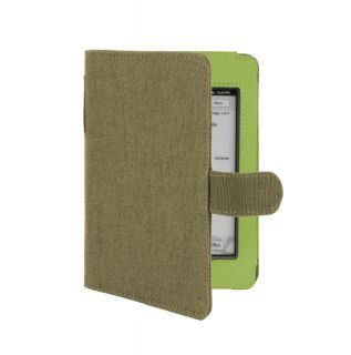  Kindle Touch Wi Fi 3G Khaki Green Natural Hemp Book Style Cover 
