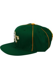 American Needle Timekeeper Oakland Athletics Strapback Hat Green Size 