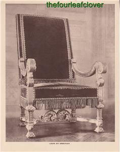 Furniture Antique Louis XV Chippendale Louis V 1916RARE
