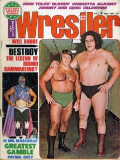 Bruno Sammartino Andre The Giant The Wrestler Magazine Nov 1975 Mil 