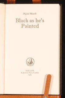 1974 Crime Black as Hes Painted First by Ngaio Marsh