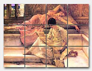 Alma Tadema The Favorite Poet Ceramic Mural Backsplash Kitchen 17x13 