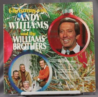 33 LP Record Andy Williams Williams Brothers Christmas
