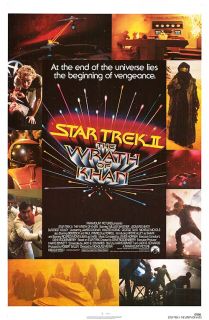 Star Trek 2 The Wrath of Khan Movie Poster Orig Rolled