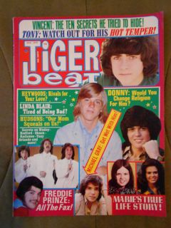 Vintage Tiger Beat 1975 Magazine Freddie Prinze Linda Blair Osmonds 