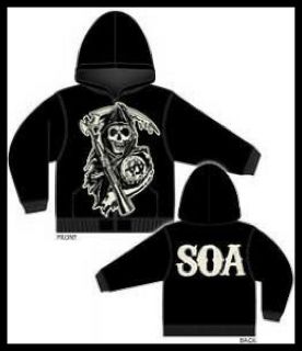 Sons of Anarchy 2012 SOA offical licensed hoodie mens size xlarge grim 