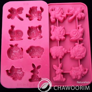 Cute Animals Silicone Molds Chocolate Molds Candy Molds Cake Deco 