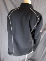 Hanna Andersson Sz XL Jacket Black Womens Fleece Floral Embroidered 