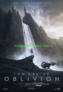 Oblivion Movie Poster DS 27x40 Mint Advance Style One Sheet Tom Cruise 
