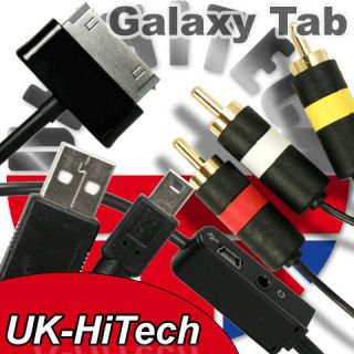 av cable usb port audio jack for samsung galaxy tab