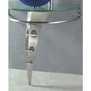   Siku Glass Pedestal w Towel Ring Brushed Nickel for Vessel Sink