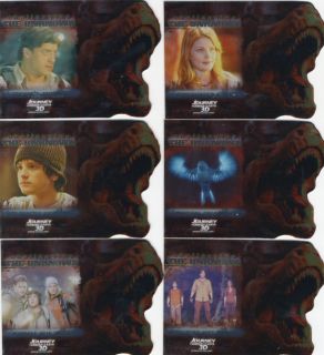JOURNEY TO THE CENTER OF EARTH Complete Base Card Set w/ ALL 3 CHASE 