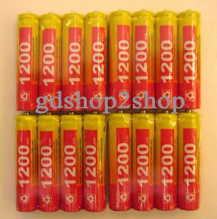 newly listed 16 aaa 1200mah ni mh nimh rechargeable battery