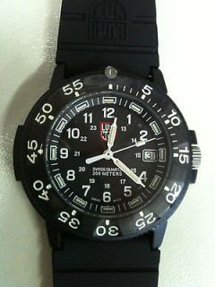 luminox 3000 3900 v3 swiss made navy seal watch black face  