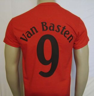 marco van basten football t shirt name+ no milan fb088