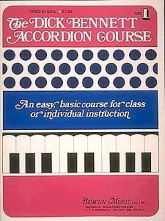 Accordion Course Bk. 1 Individual Class Instruction by D. Bennett 1986 