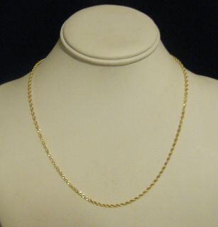 Michael Anthony 14kt Solid Yellow Gold 1 6mm 18 Rope Necklace Chain 