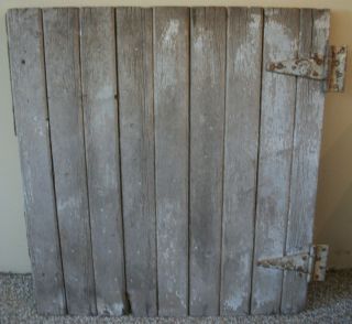 PRIMITIVE Antique Barn Door w Hardware 100 yr Farm Vintage 