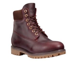 Timberland 6 Construction Premium Boot Burgundy Smooth Leather 6133R