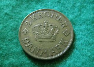 1926 hcn gj denmark 2 kroner abt vf 