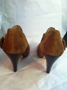 Michael Michael Kors Annable Brown Suede Leather Ankle Booties Size 7 