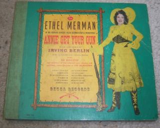 Ethel Merman Annie Get Your Gun Decca Album 5 x10 78rpm Records 