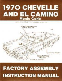   Assembly Manual Book Instructions Illustration (Fits: Monte Carlo