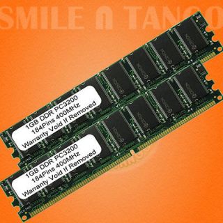 2gb pc3200 ddr 2x 1gb 3200 400 desktop memory ram