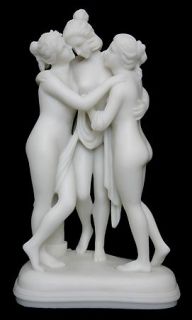 The Three Graces Greek Sculpture Statue Fine Art Canova