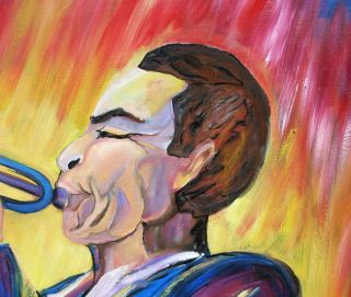 33 The Trumpet Player Original Painting by Anna