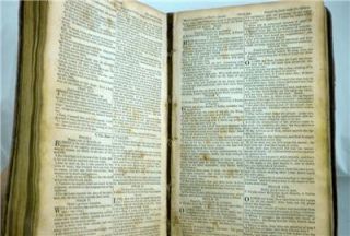 ANTIQUE 1830 HOLY BIBLE, American Bible Society Miss Sarah Sproat w 